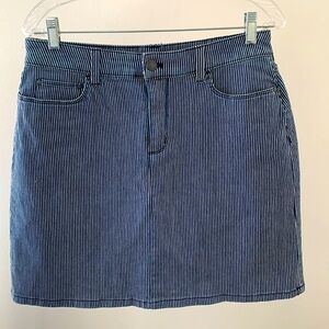 Engineer stripe workwear style Denim Skort